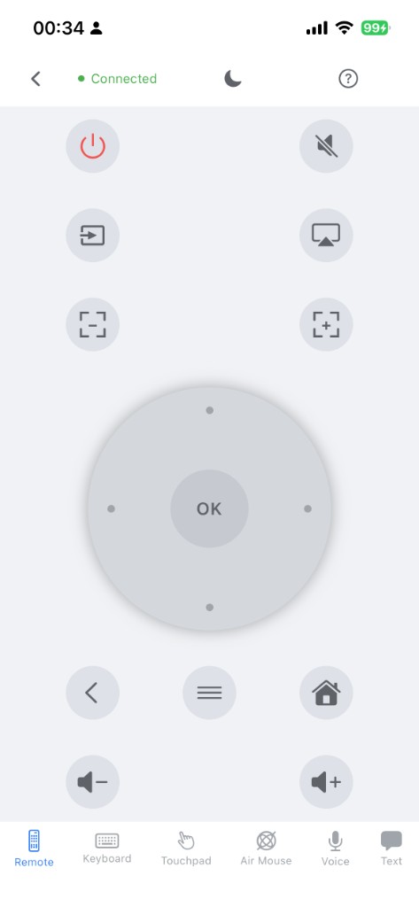 Remote page, Day theme